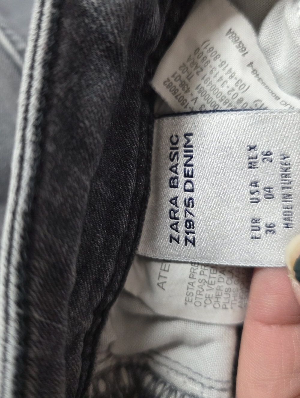 Zara Basic Z1975 Denim Skinny Jeans Size 4 - Picture 10 of 11